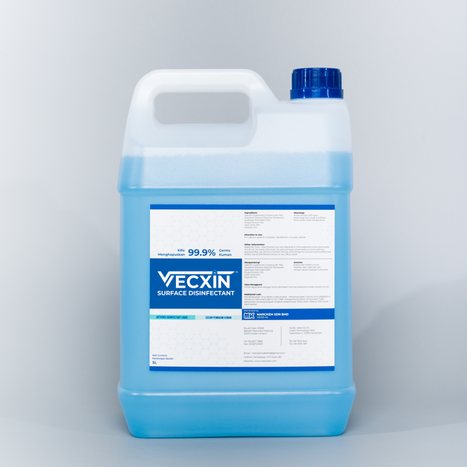 VECXIN Surface Disinfectant Drum 5L